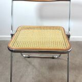 Plia folding chair by Giancarlo Piretti for Castelli – Rattan