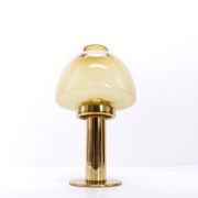 Jakobsson Claudia L10227 Scandinavian candle holder, amber yellow glass, Markaryd