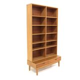 Scandinavian oak bookcase, Sweden, 1960