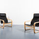Set of 2 Scandinavian braided sun loungers
