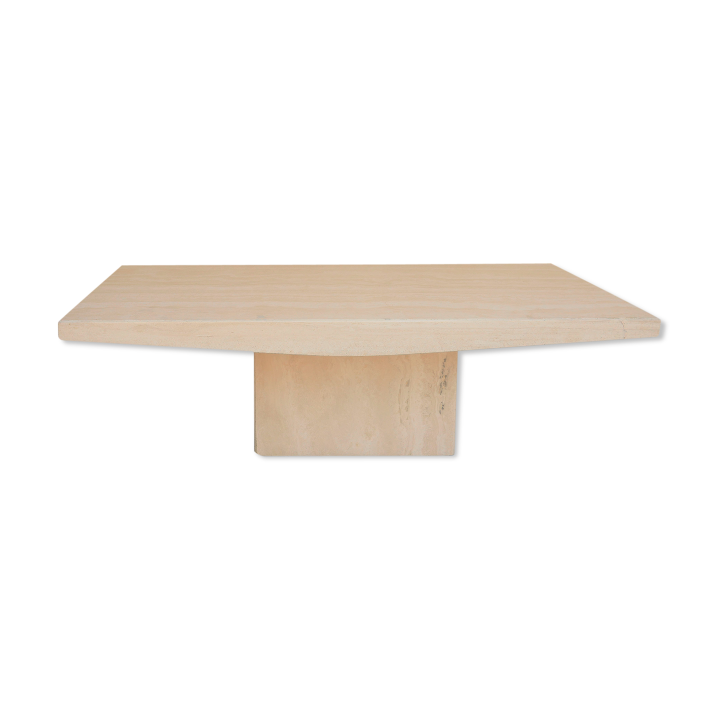 Vintage coffee table in travertine by Stone International editions, Italy
