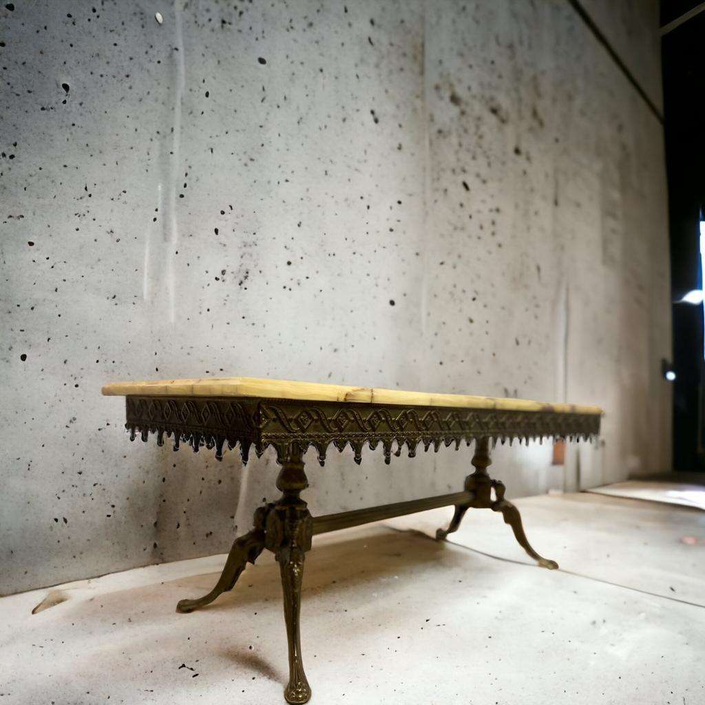 Vintage onyx coffee table