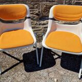 Duo of Dorsal chairs by E Ambasz and G Piretti for OpenArk in 1990