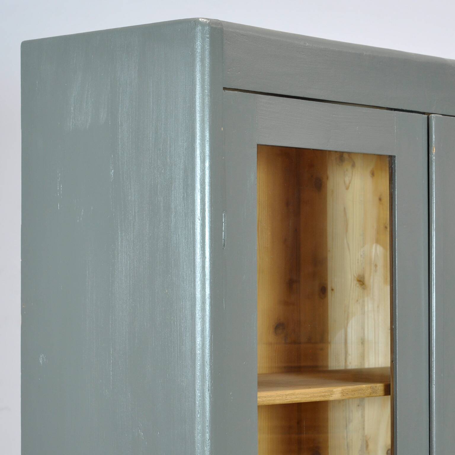 Pine display cabinet, 1930's