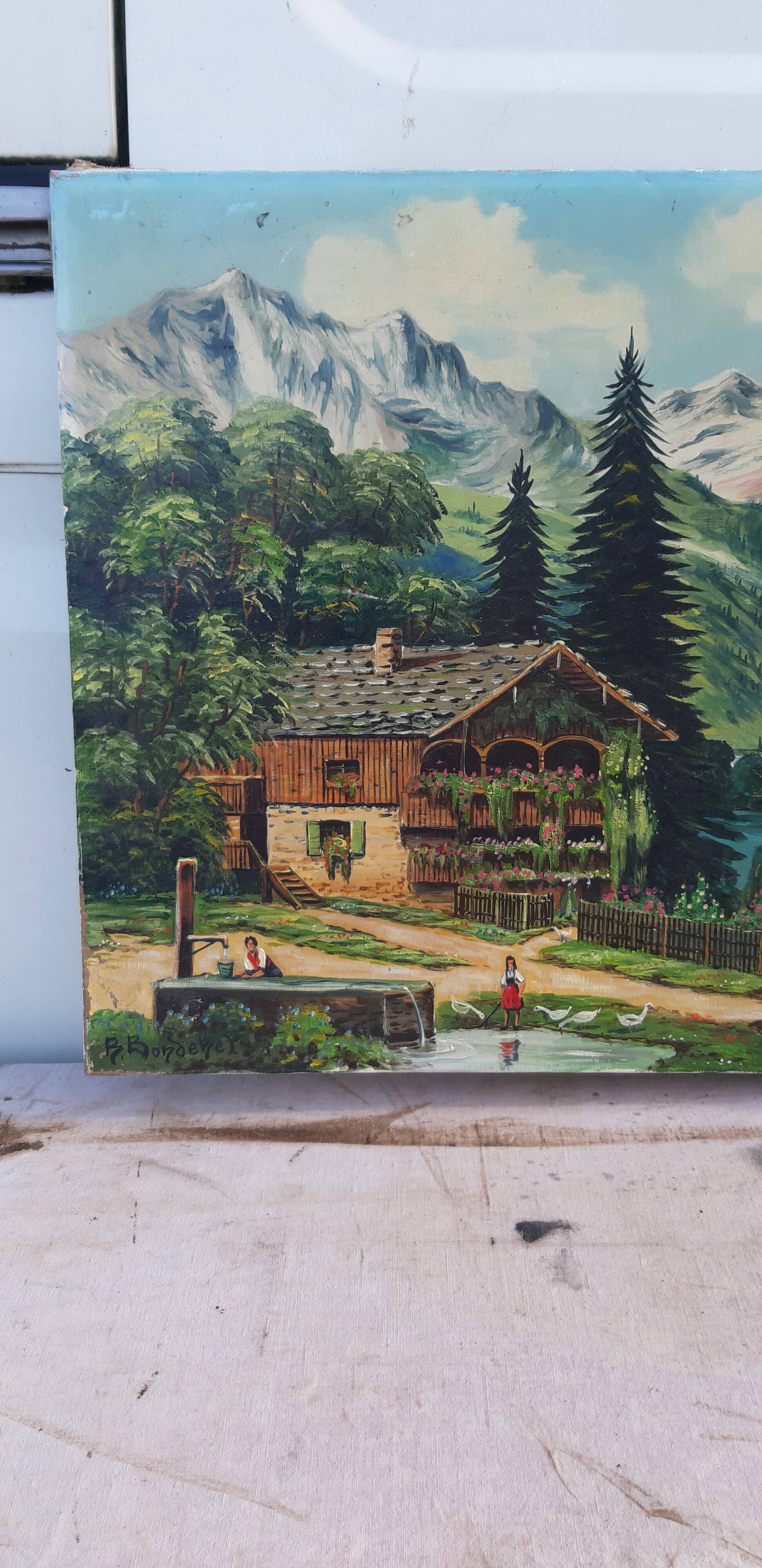 Oil on canvas 60s B.Bondenet