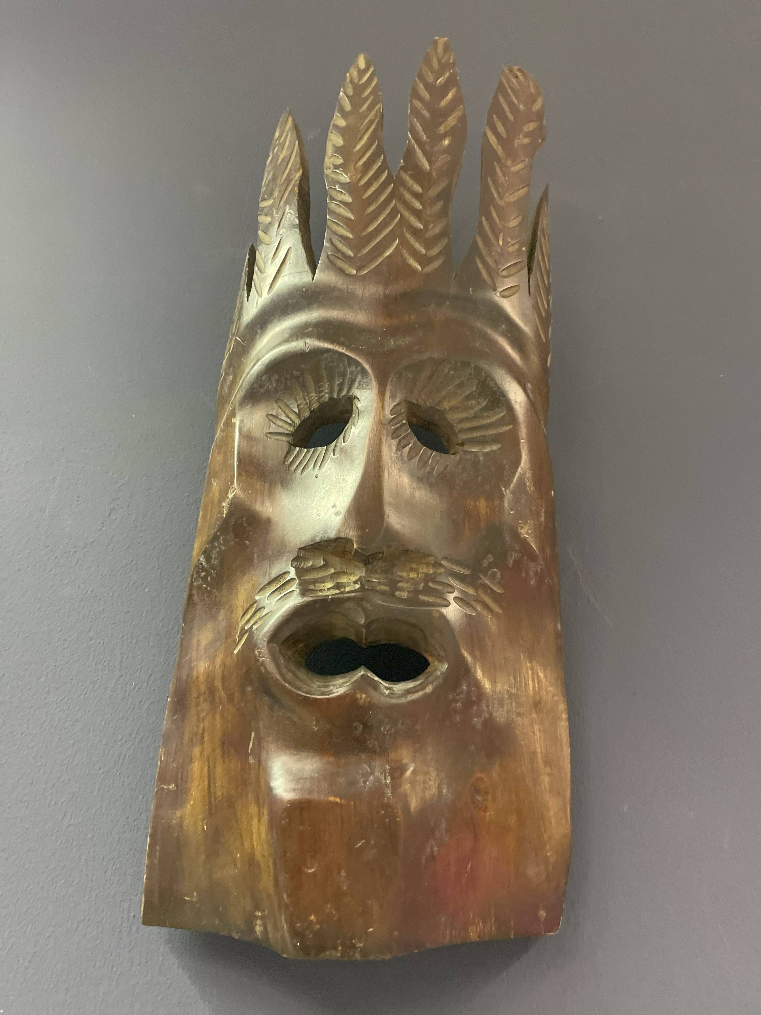 Wooden tribal mask