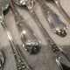 12 silver plated soup spoons by goldsmith Ravinet Denfert art nouveau