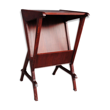 Magazine rack and console mahogany