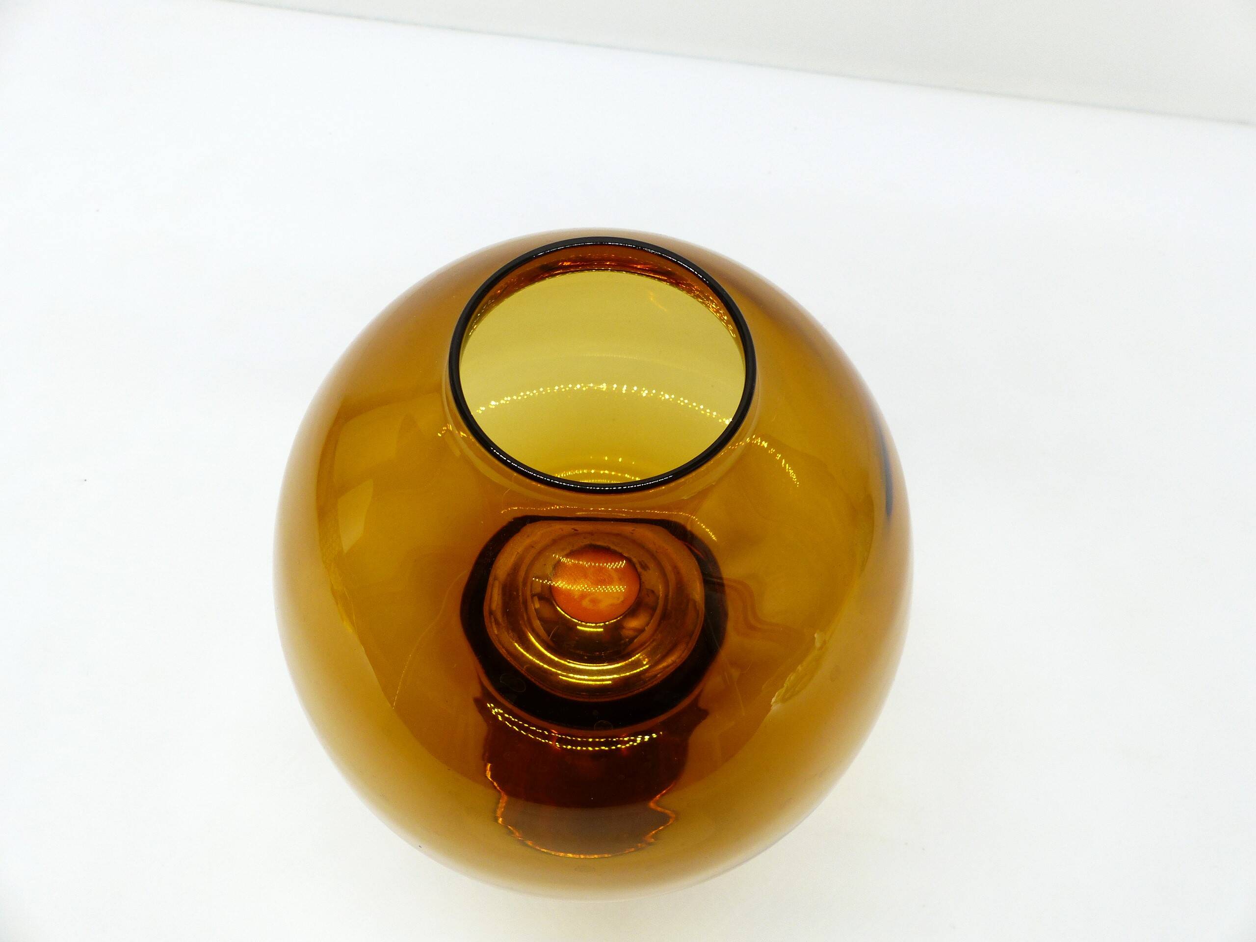 Scandinavian candle holder Hans-Agne Jakobsson Claudia honey L102/27 1960