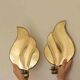 Pair of Swedish Mid-Century Brass Wall Sconces