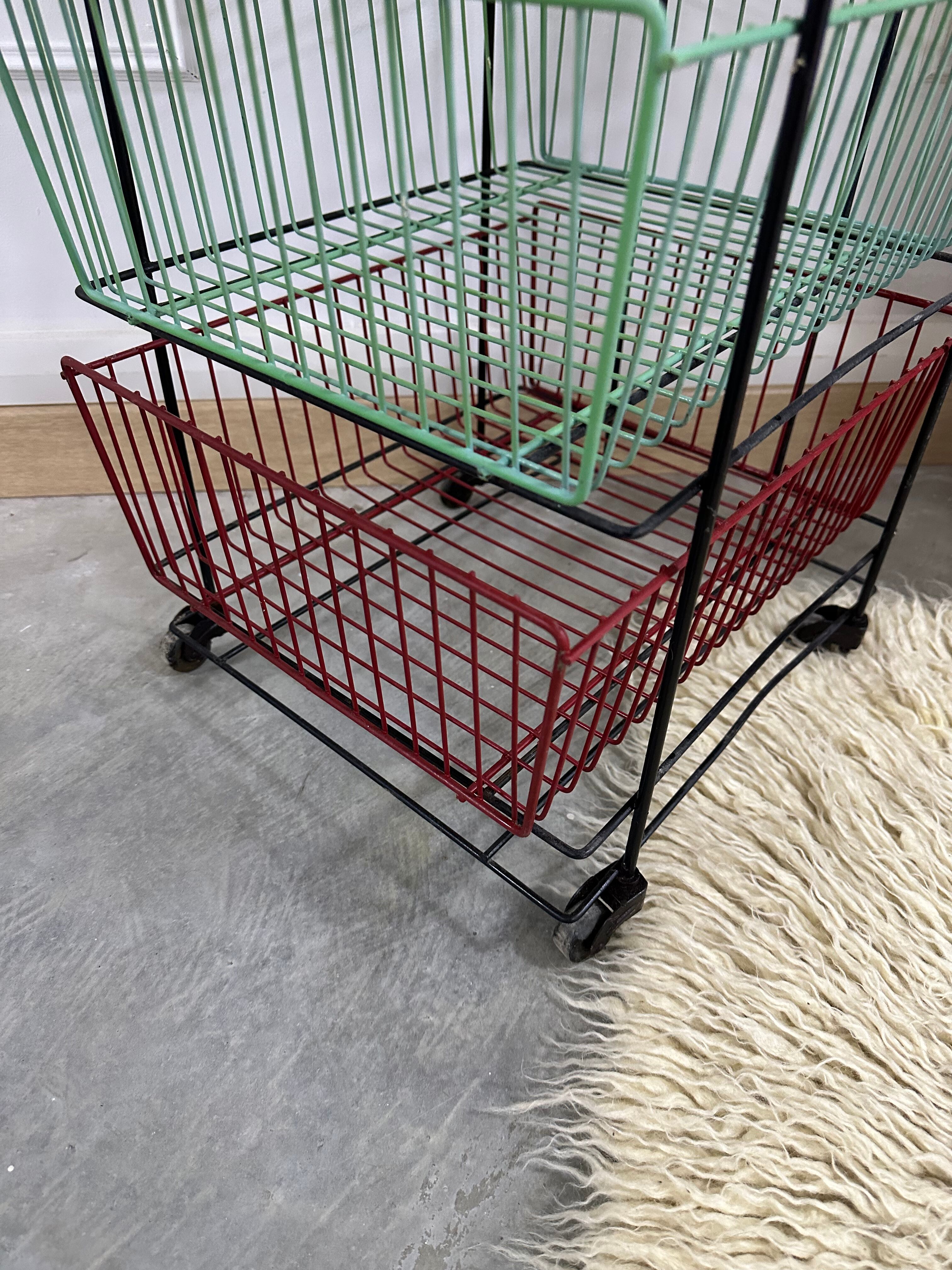 Metal furniture with 50's baskets