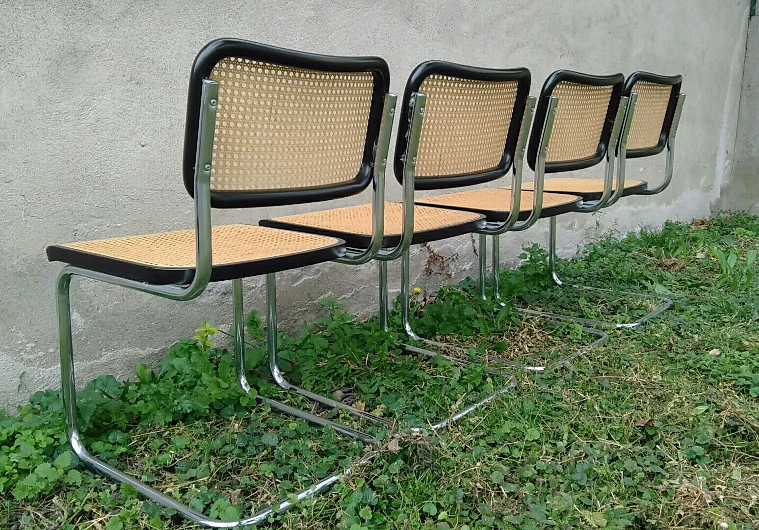 Suite de 4 chaises Marcel Breuer modèle B32