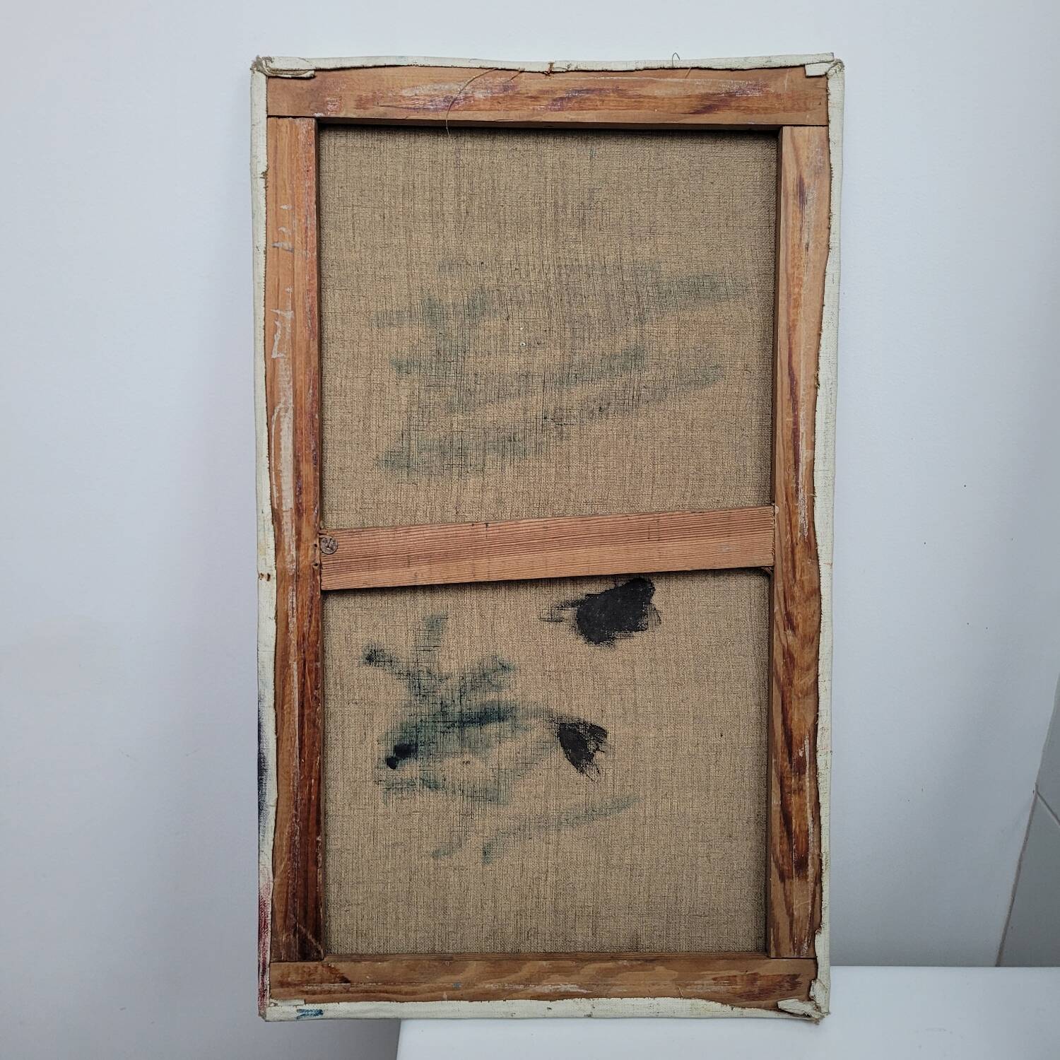 Old geometric painting painting year 1970