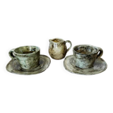 Ceramic cups and pot
