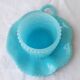 Verre opaline bleue