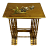 Series of 4 gilded wood nesting tables with floral decorations circa 1900