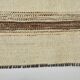 9x11 Cream & Brown Striped Large Kilim Rug, 265x334Cm