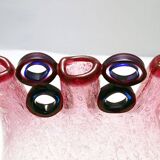 Anzolo Fuga for AVeM rare vase with rings, 1960s