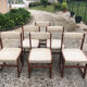 Suite 6 chaises vintage