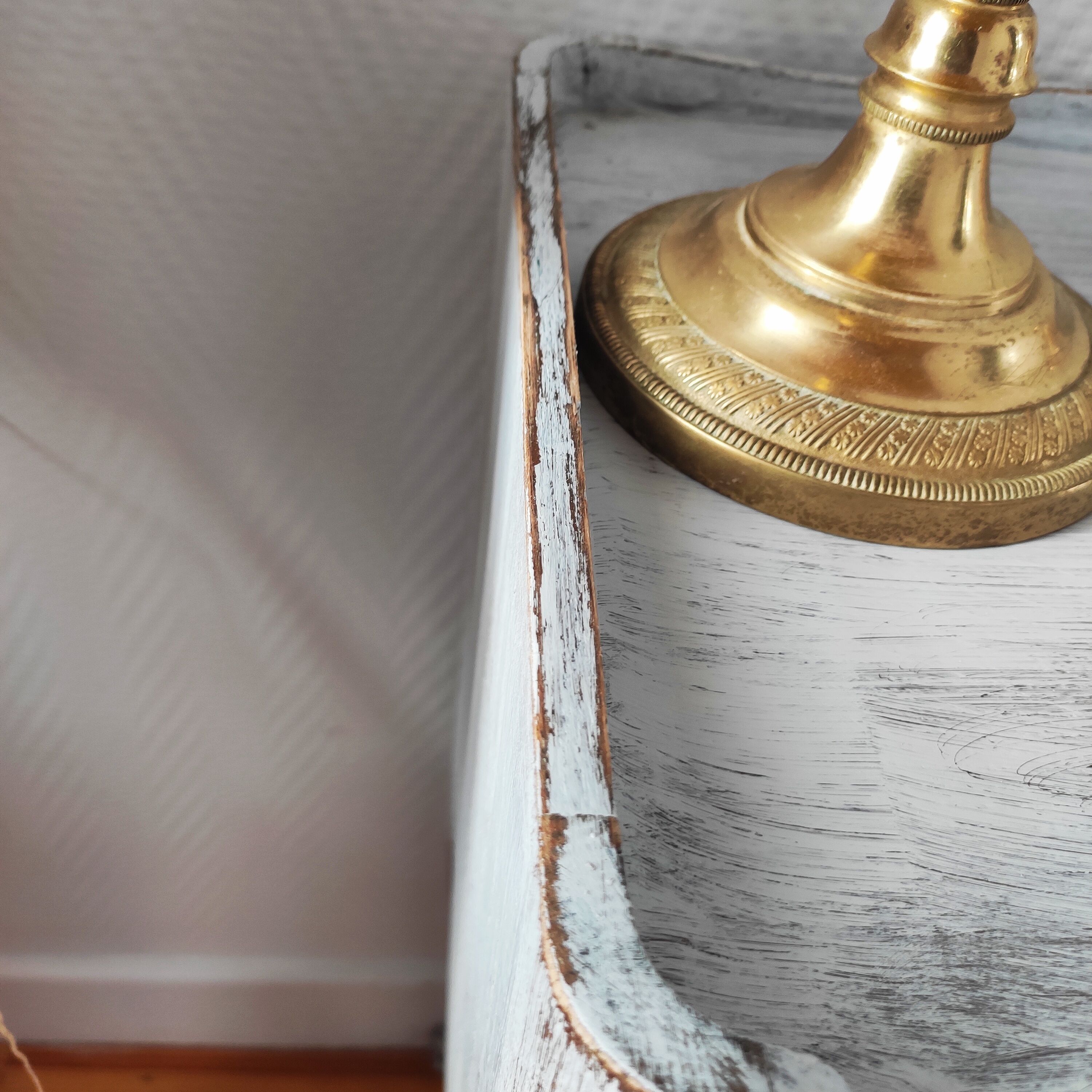 Pair of patinated bedside tables