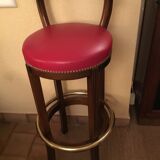 Bar in wood and zinc + stool