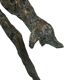 Statue en bronze d'après Alberto Giacometti Sculpture de chien 44 cm
