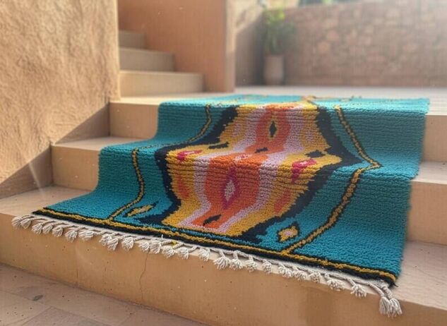 Tapis bérbere rare artisanal 200cmx300cm
