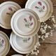 Lot de 6 assiettes plates vintage - Moulin des Loups