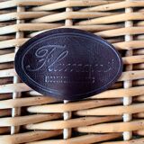 Vintage Flamingo Wicker Picnic Basket