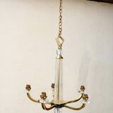 Art Deco chandelier attributed to Jacques Adnet, 1950s/60s.