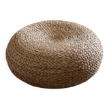 Wicker pouffe "Basile"