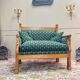 19th century Empire period cherry wood wall bench