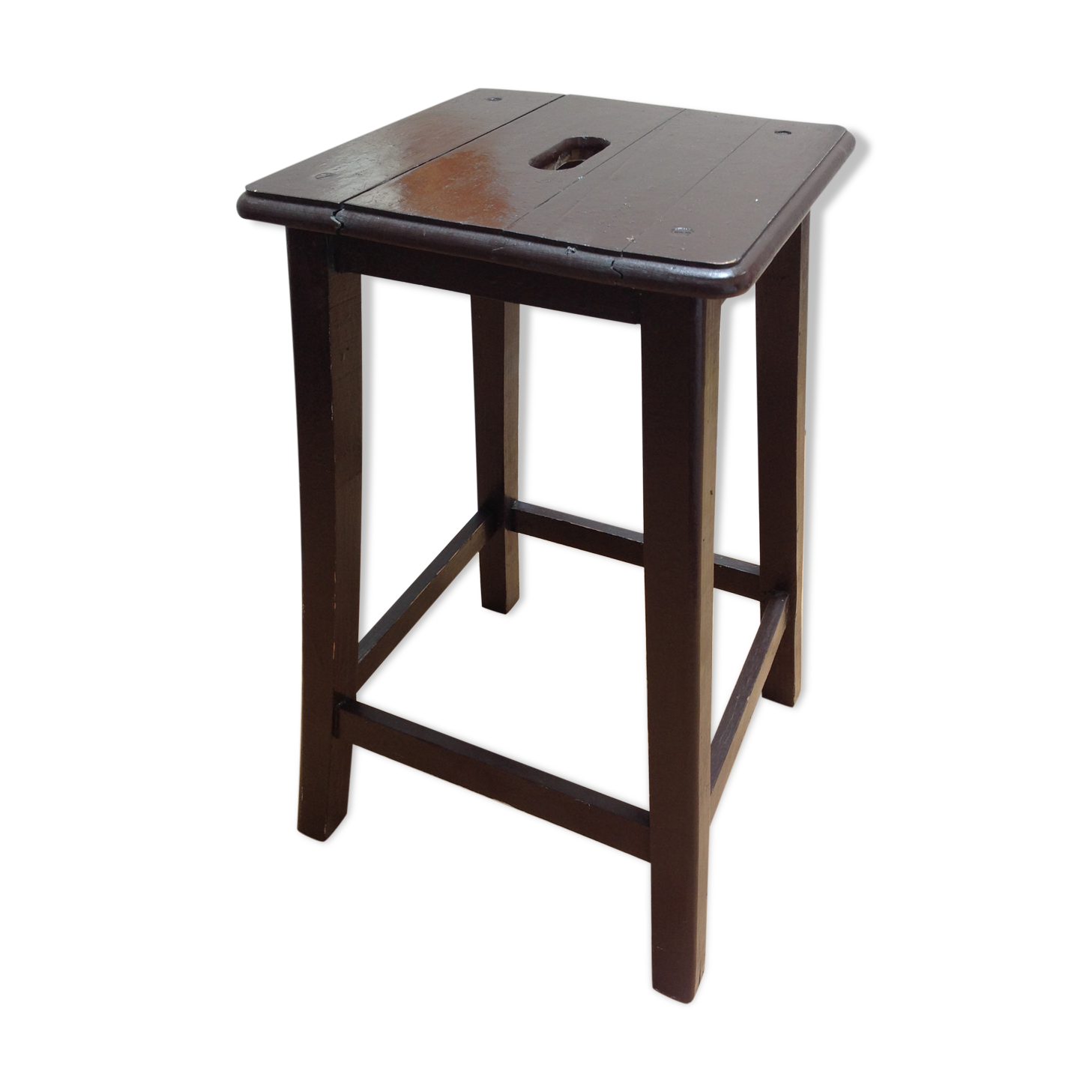 Wooden workshop stool, 60s-70s