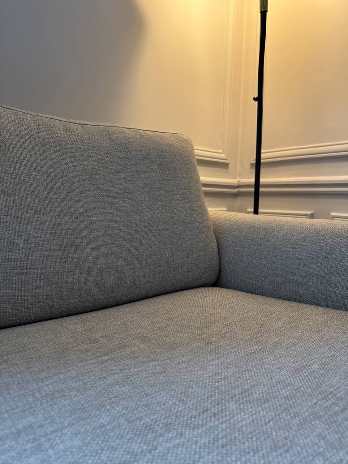 Canapé Gris convertible 3 places avec matelas Westwing