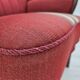 1960s, Danish armchair by Alfred Christensen, red furniture wool fabric.