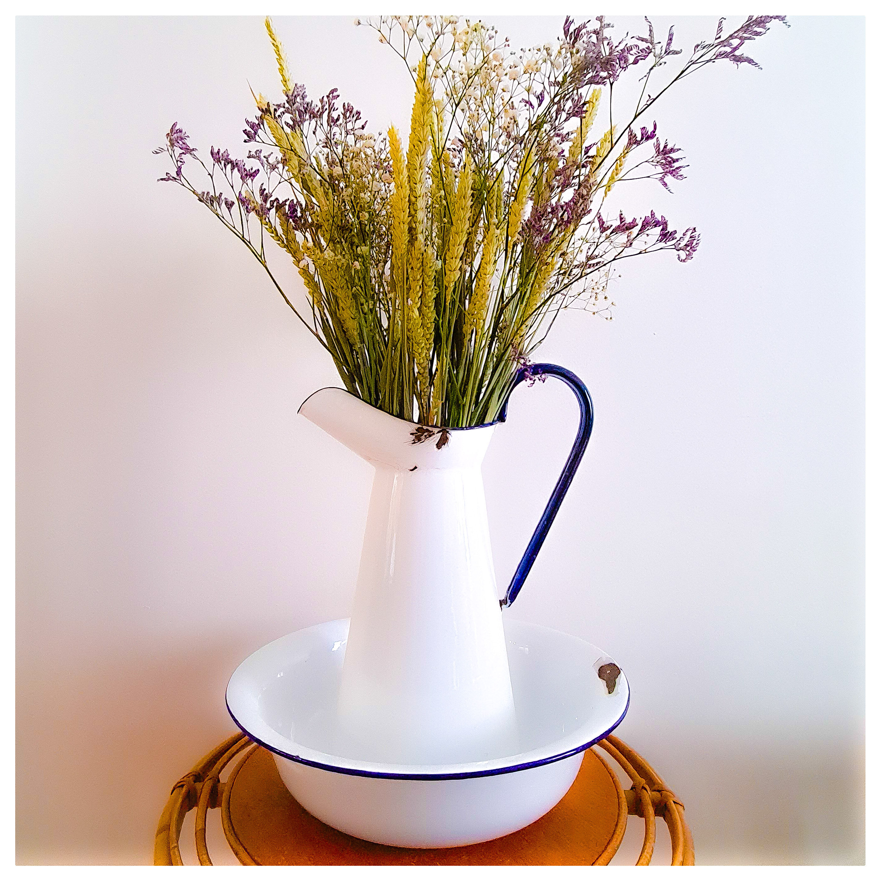 Vintage enamelled broc