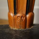 Oval Art Deco side table inlaid with a star, Sue & Mare style, circa