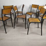 8 school chairs