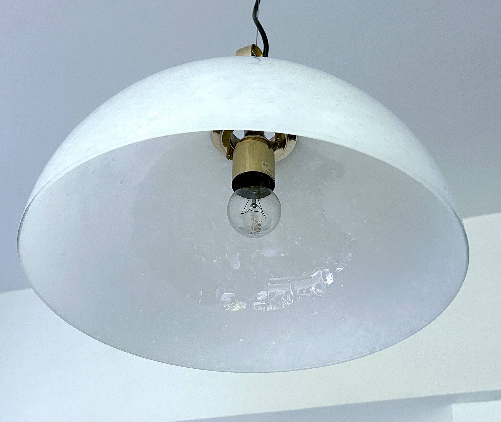 Vintage Limburg Glass Pendant Light