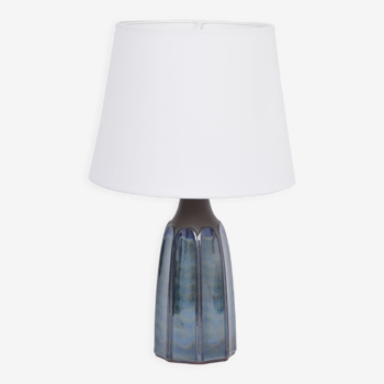 Blue Stoneware Table Lamp Model 1042 by Einar Johansen for Søholm