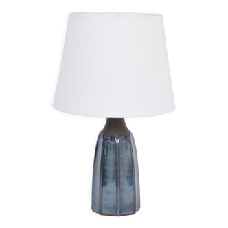 Blue Stoneware Table Lamp Model 1042 by Einar Johansen for Søholm