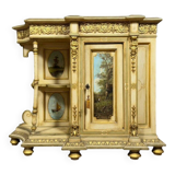 rare Venetian piece of furniture of a particular shape in lacquered wood circa 1850