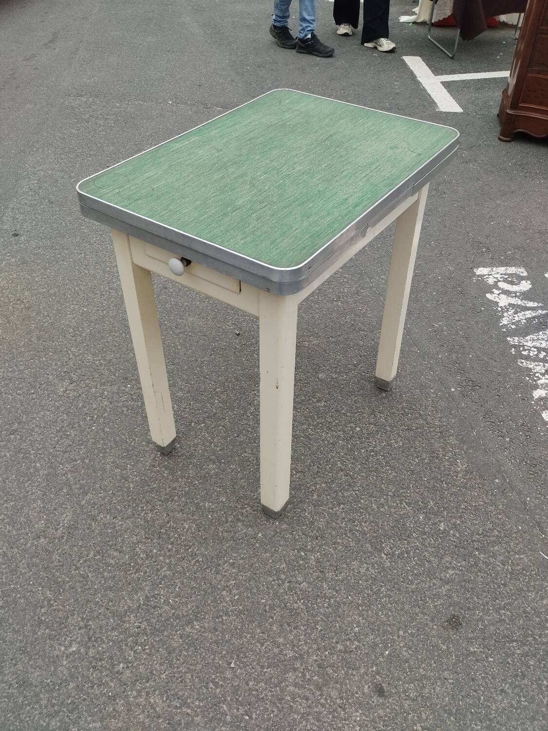 Antique vintage kitchen table