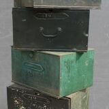 Lot 7 metal cartonniers 1920 André Labbé