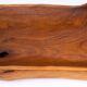 Large Carved Olive Wood Fruit basket 1970s