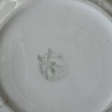 Assiettes à dessert vertes, modèle Nappe par Moulin des Loups