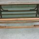Bamboo coffee table and smoked glass