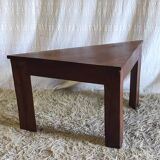 Triangular solid wood coffee table
