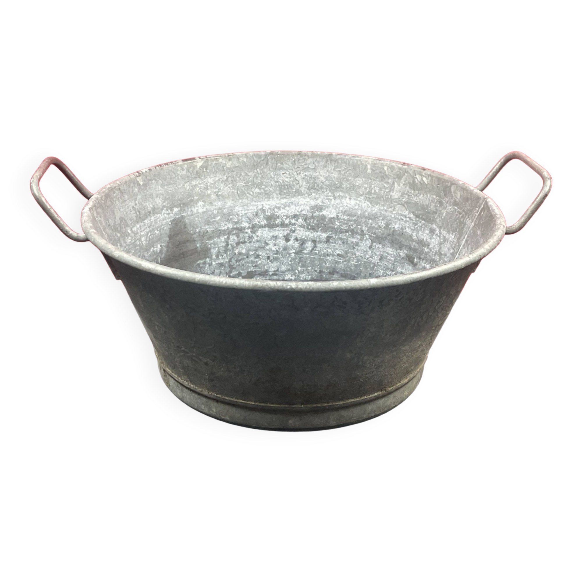 Old small zinc basin