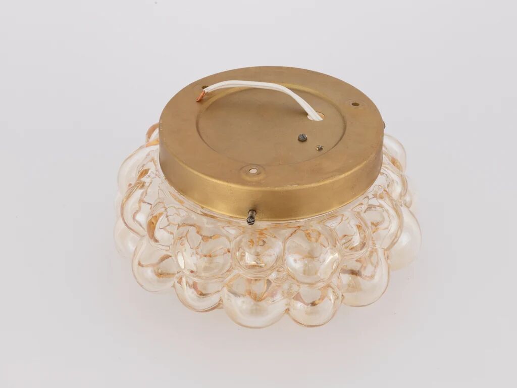 Helena Tynell for Glashutte Limburg amber bubble flush mount